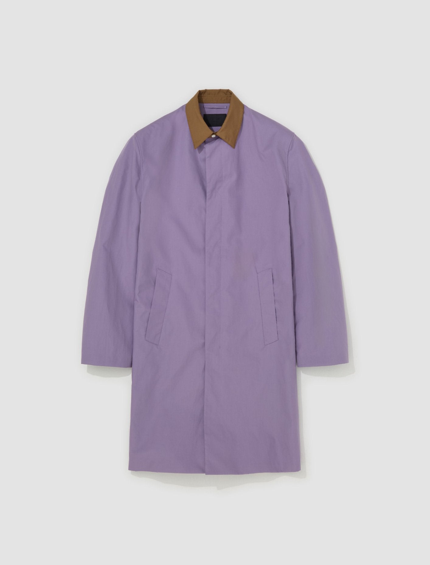 Cotton Raincoat in Lilac & Cork