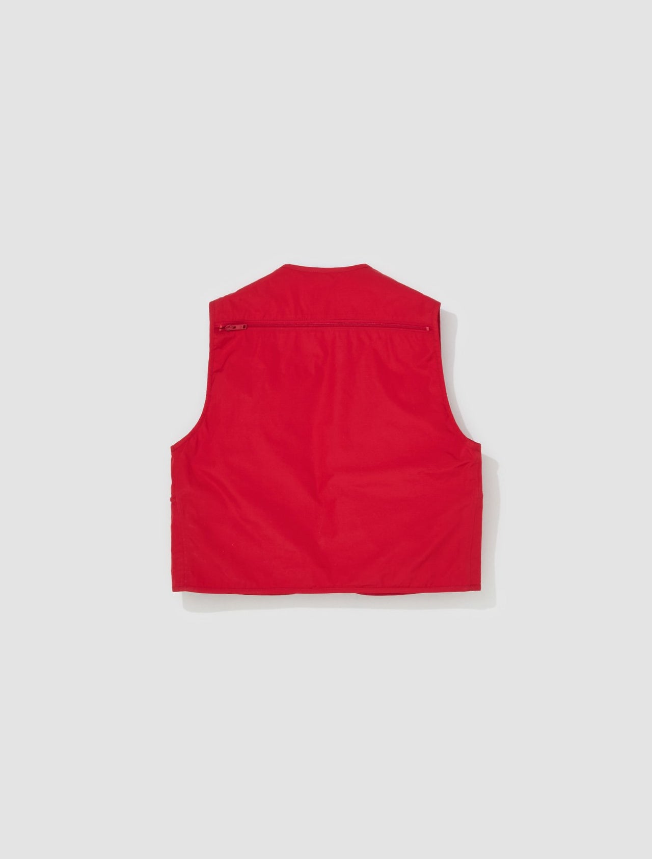 Outwear Vest with Pockets in Red