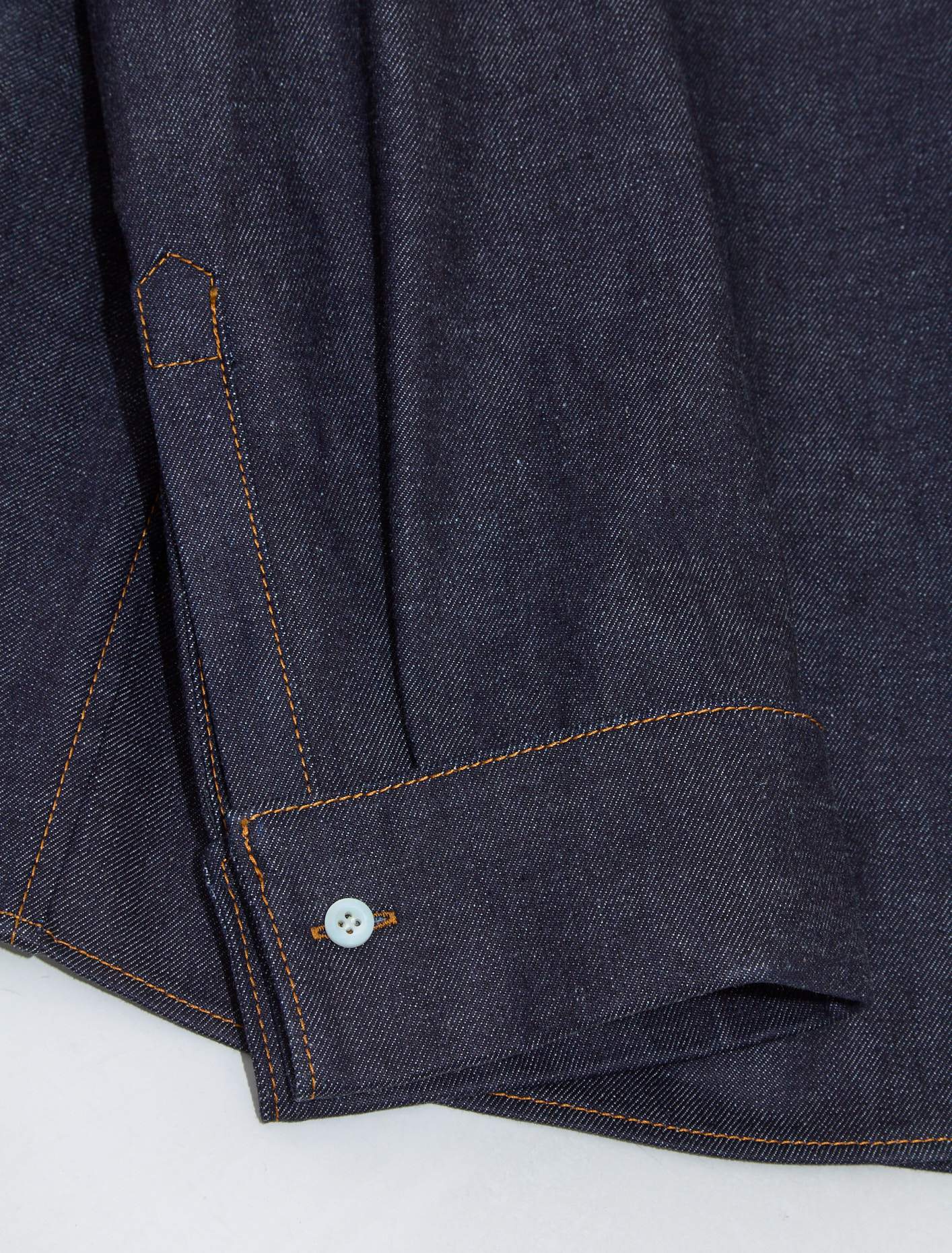 Denim Outwear Shirt in Navy