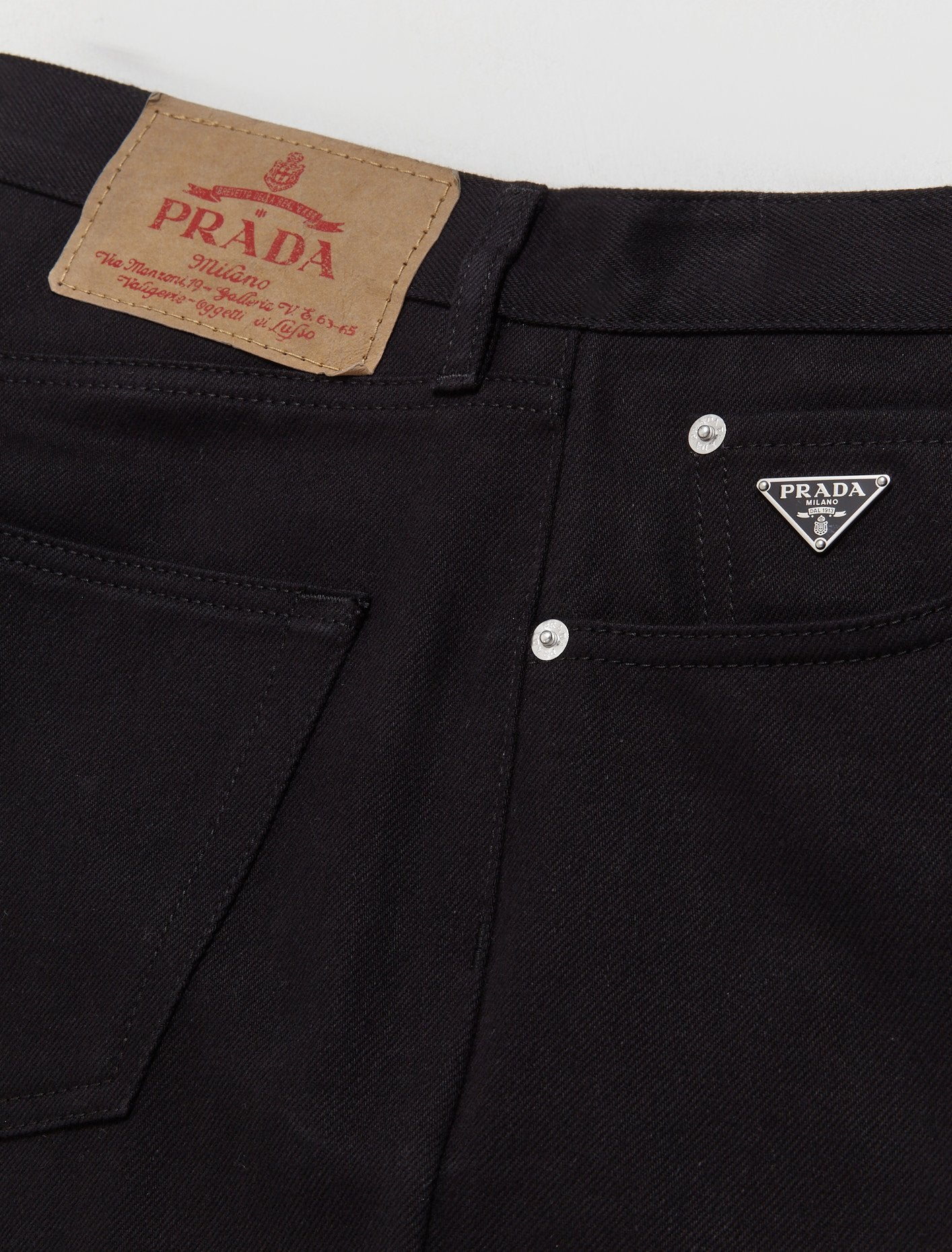 Bull Denim Pants in Black