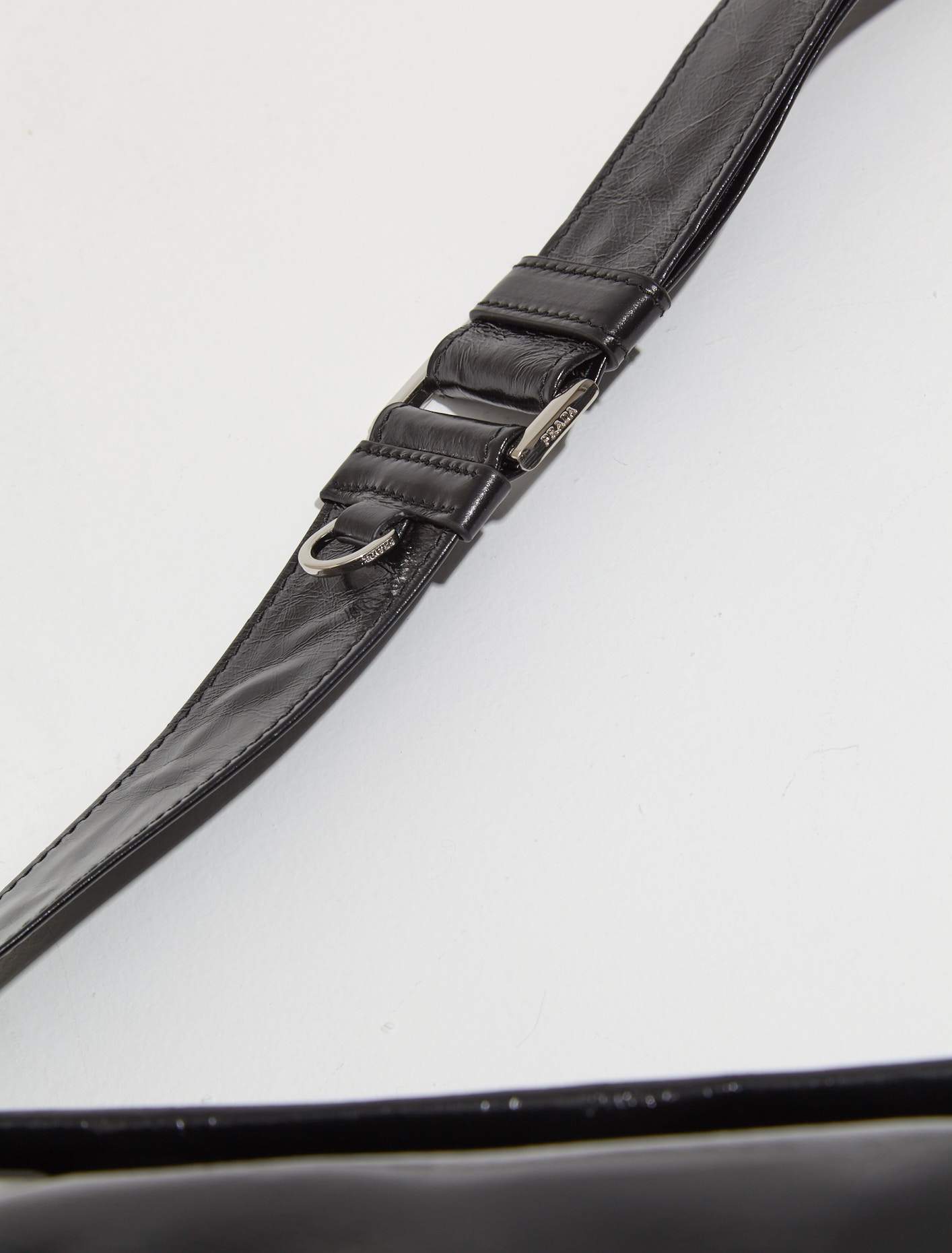 Leather Shoulder Bag in Black