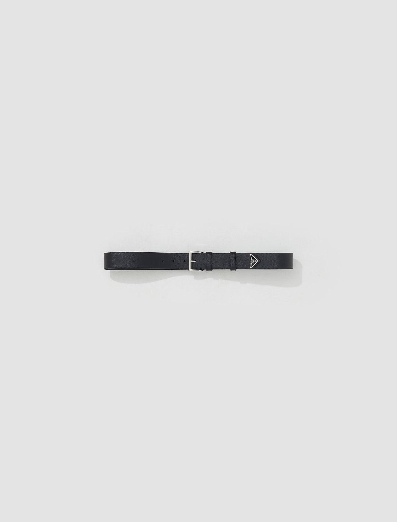 Saffiano Leather Belt in Black