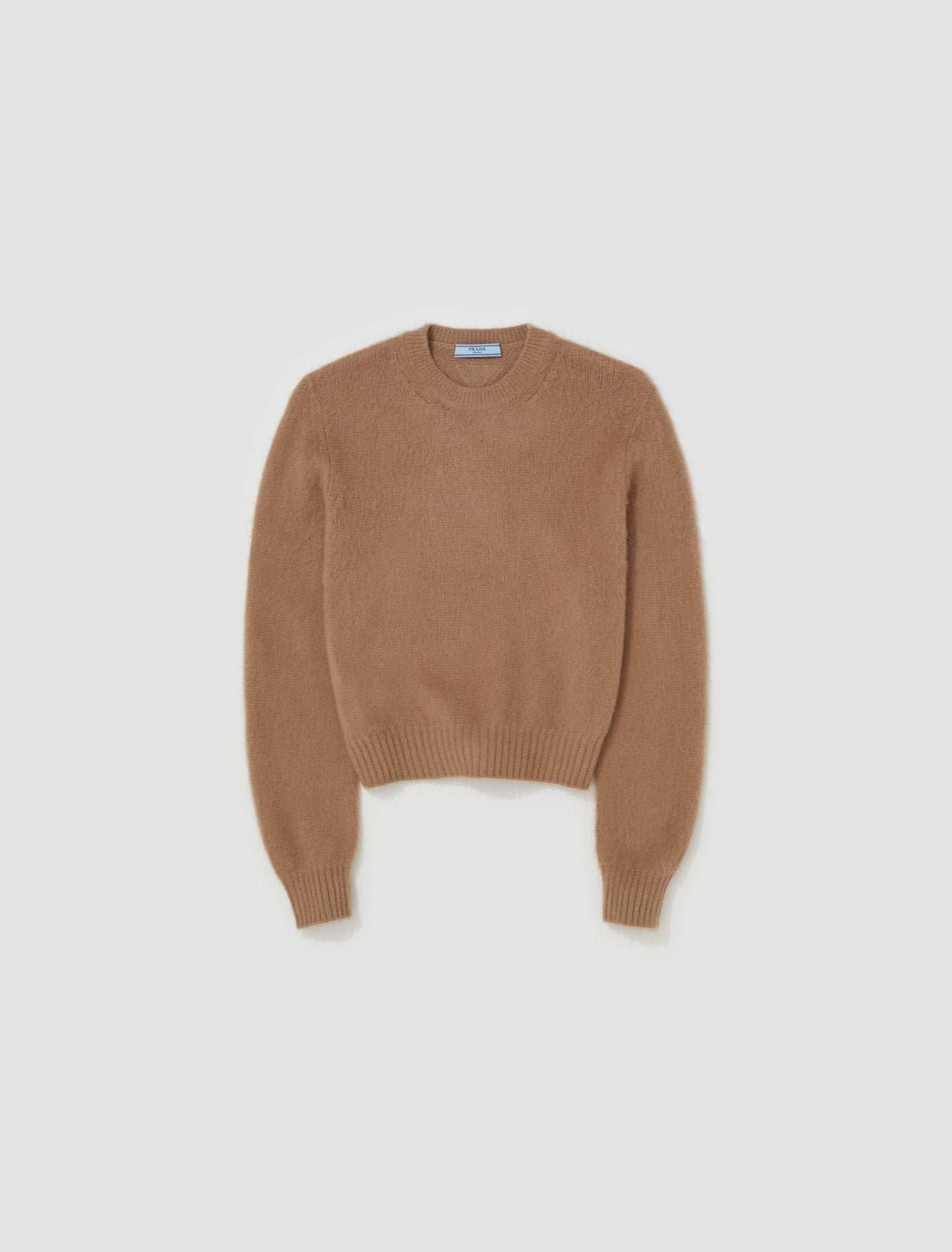 Cashmere Crewneck Sweater in Camel Brown