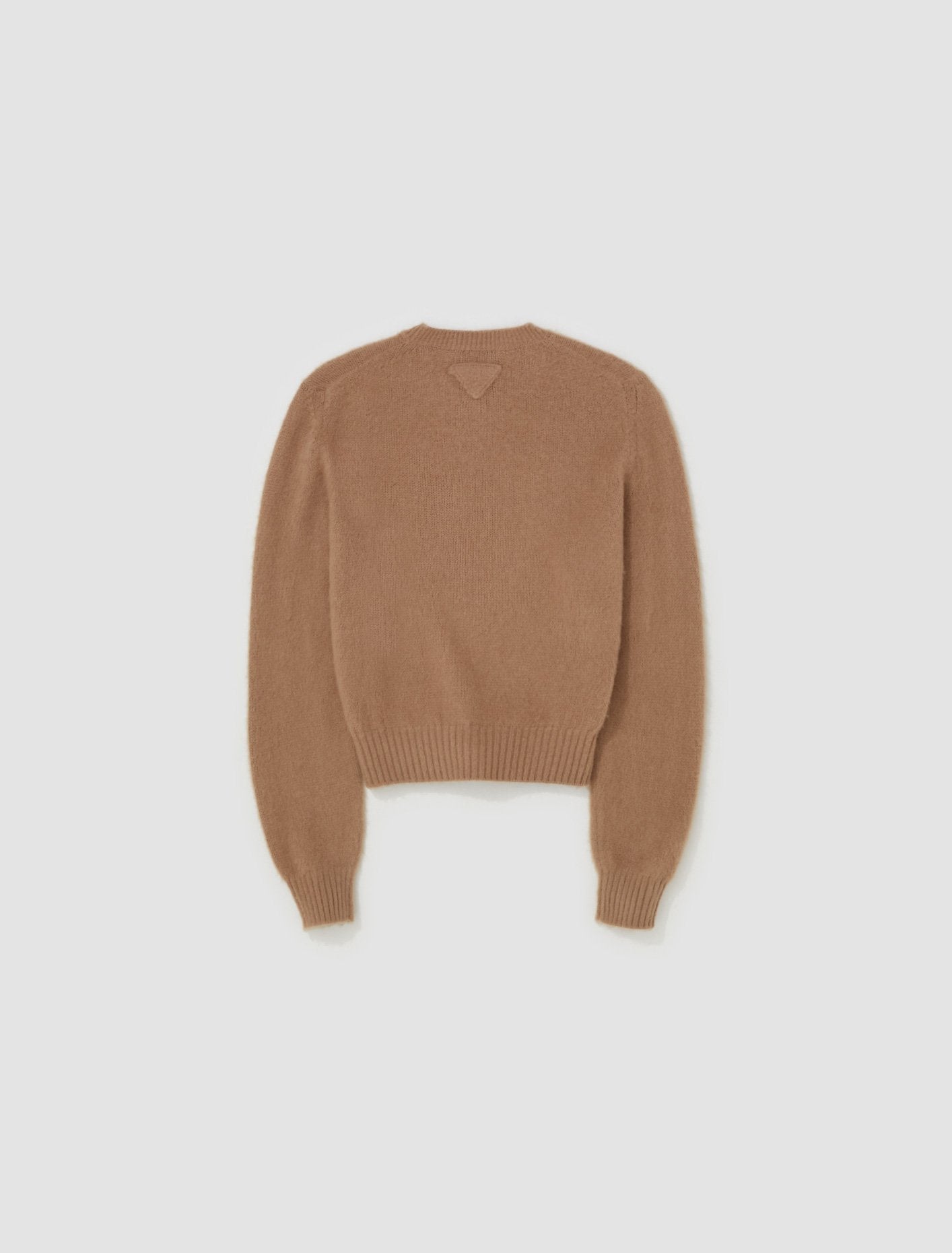 Cashmere Crewneck Sweater in Camel Brown
