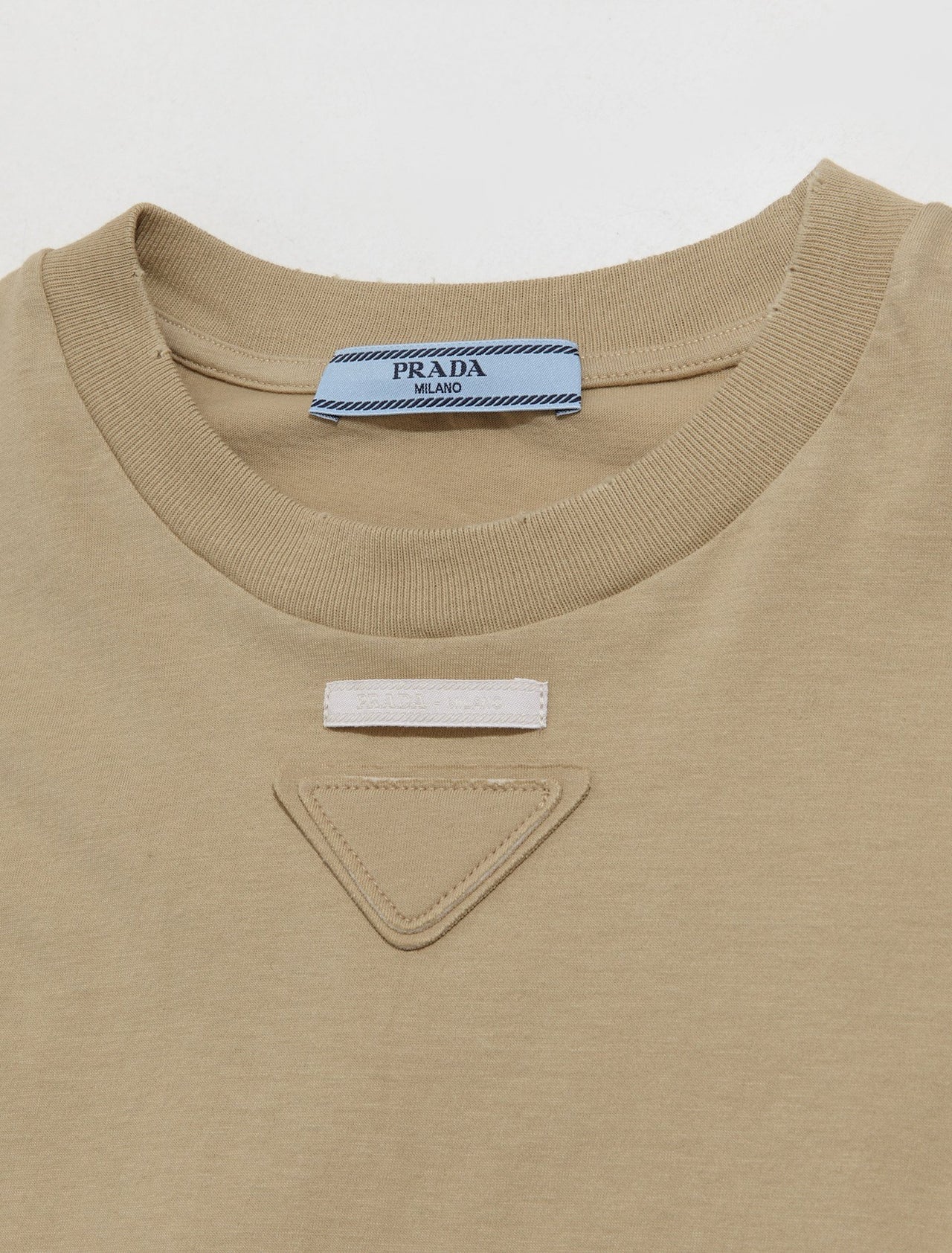 Cotton T-Shirt in Beige