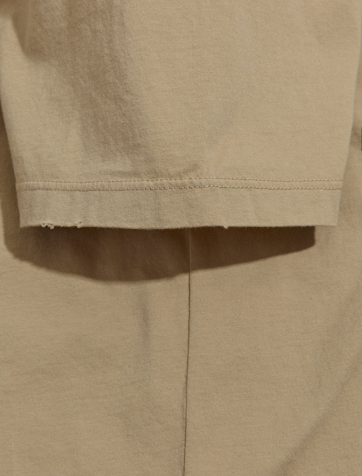 Cotton T-Shirt in Beige