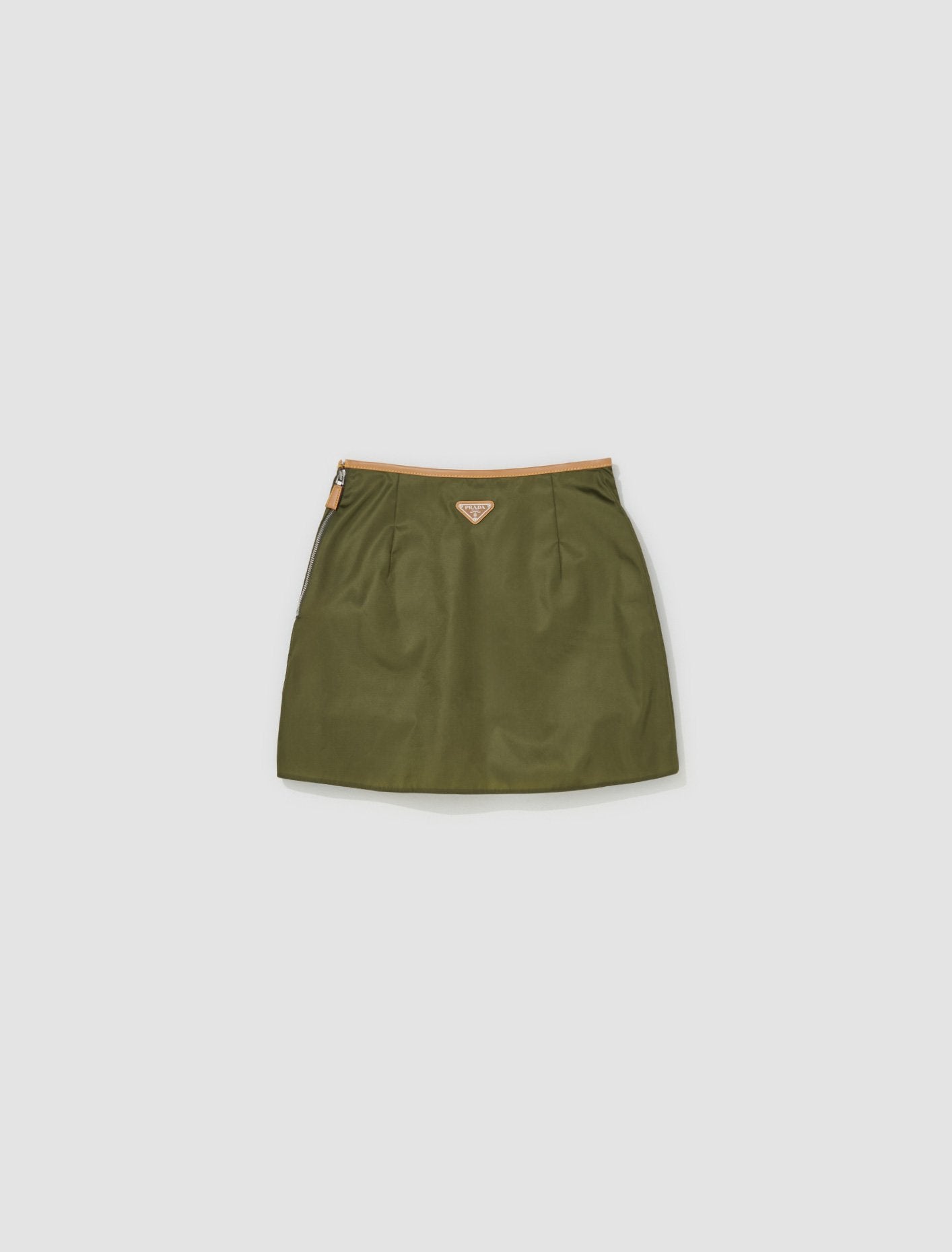 Re-Nylon Skirt in Khaki