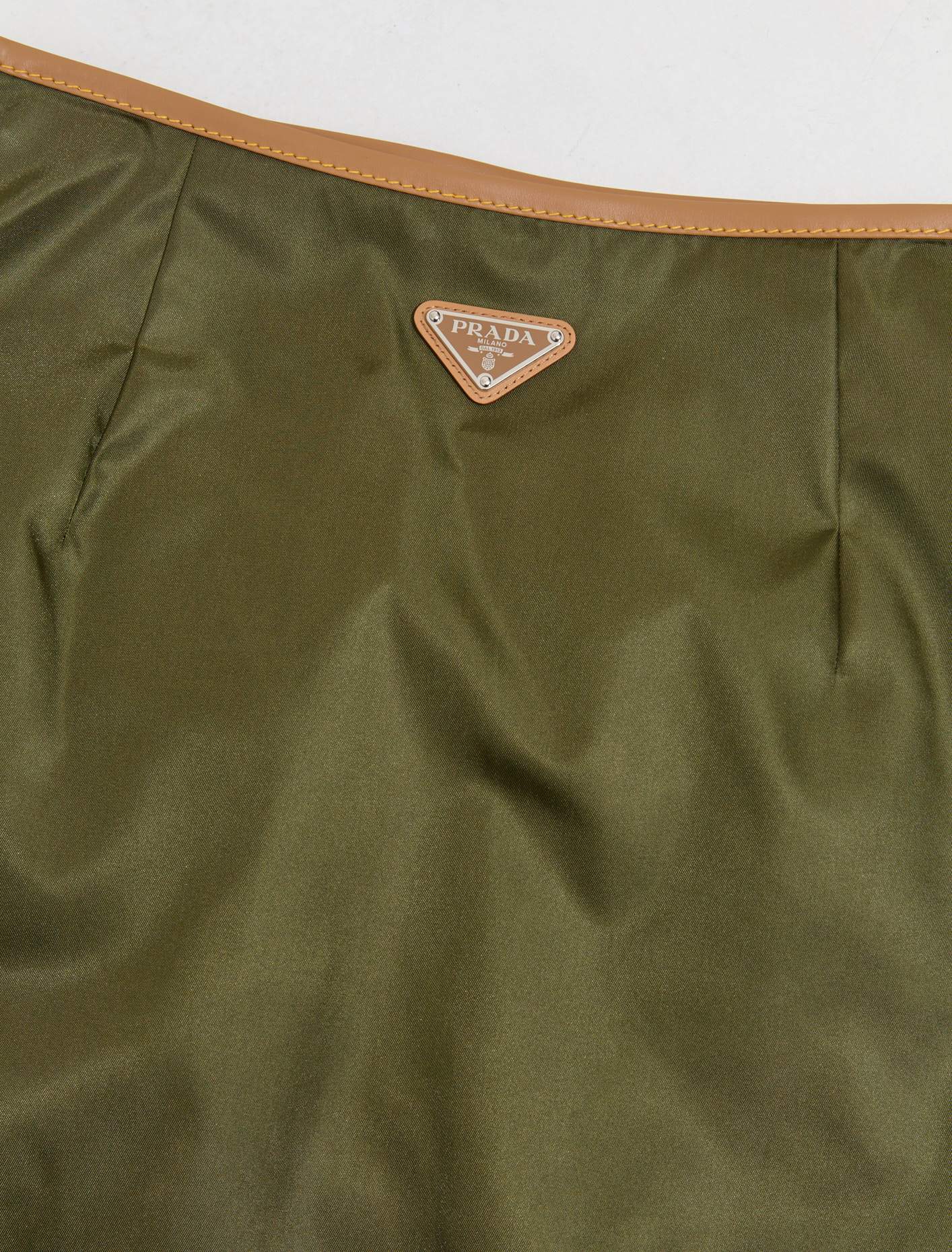 Re-Nylon Skirt in Khaki