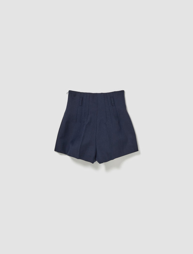 Wool Shorts in Navy