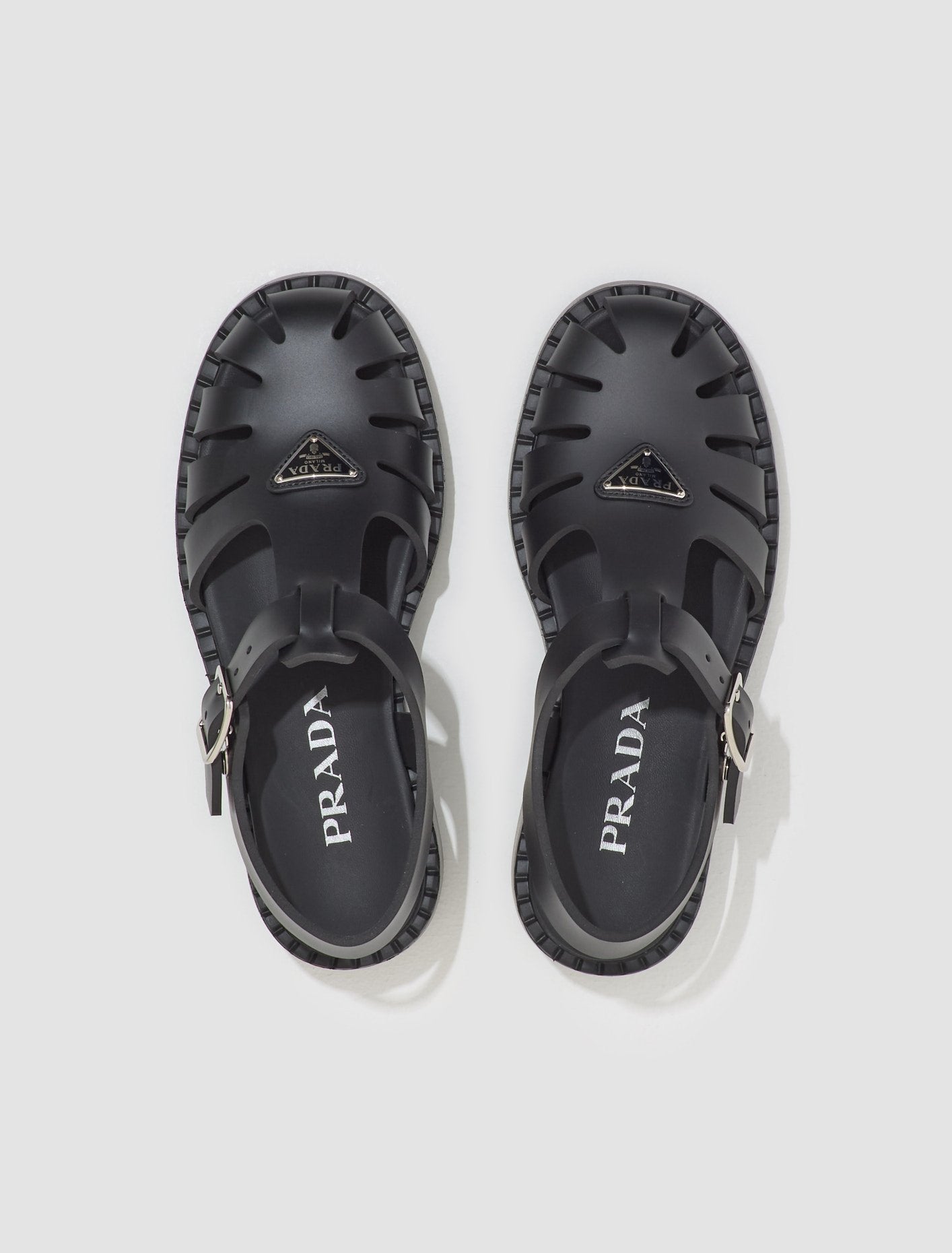 Sporty Foam Rubber Sandals in Black