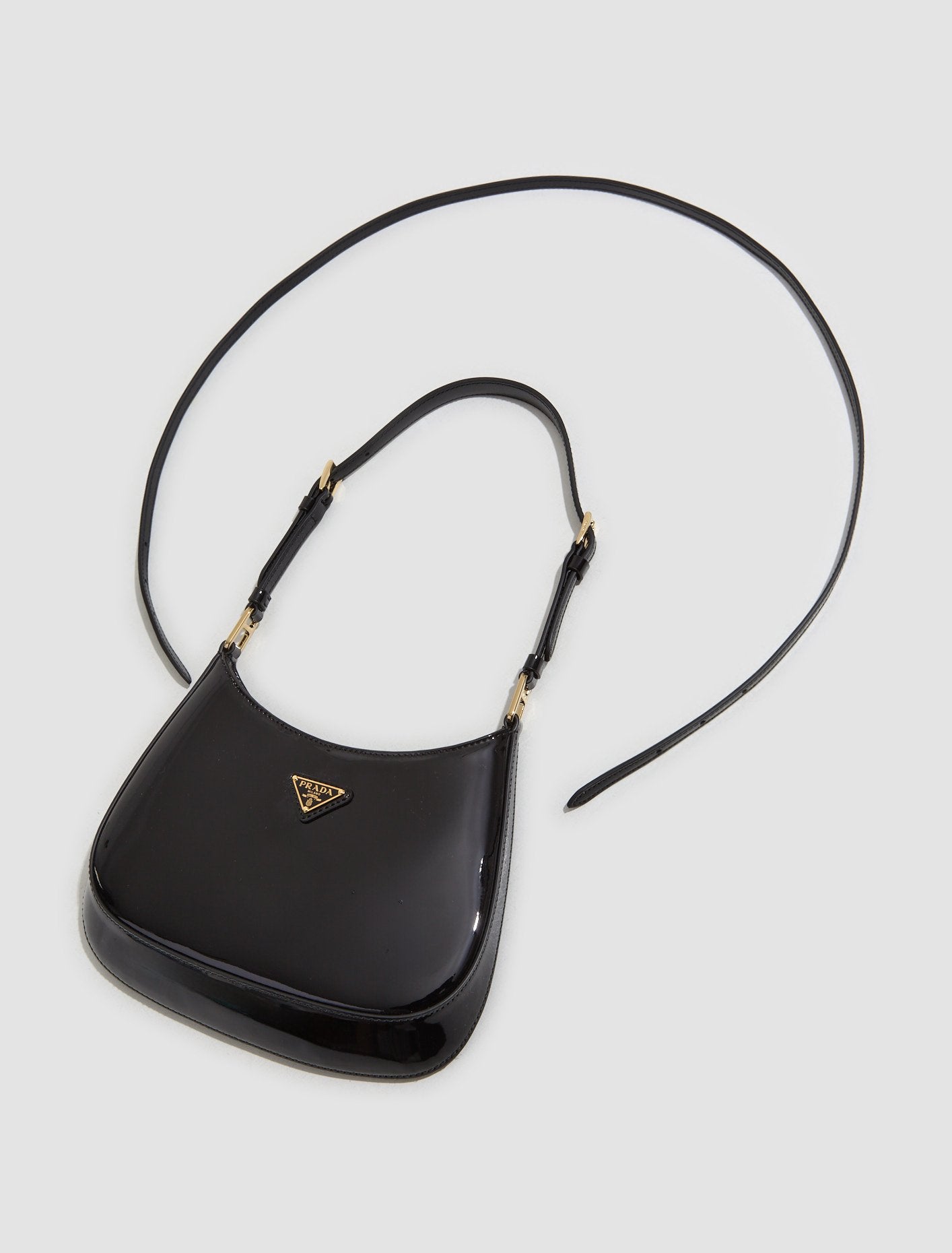 Cleo Patent Leather Bag in Black