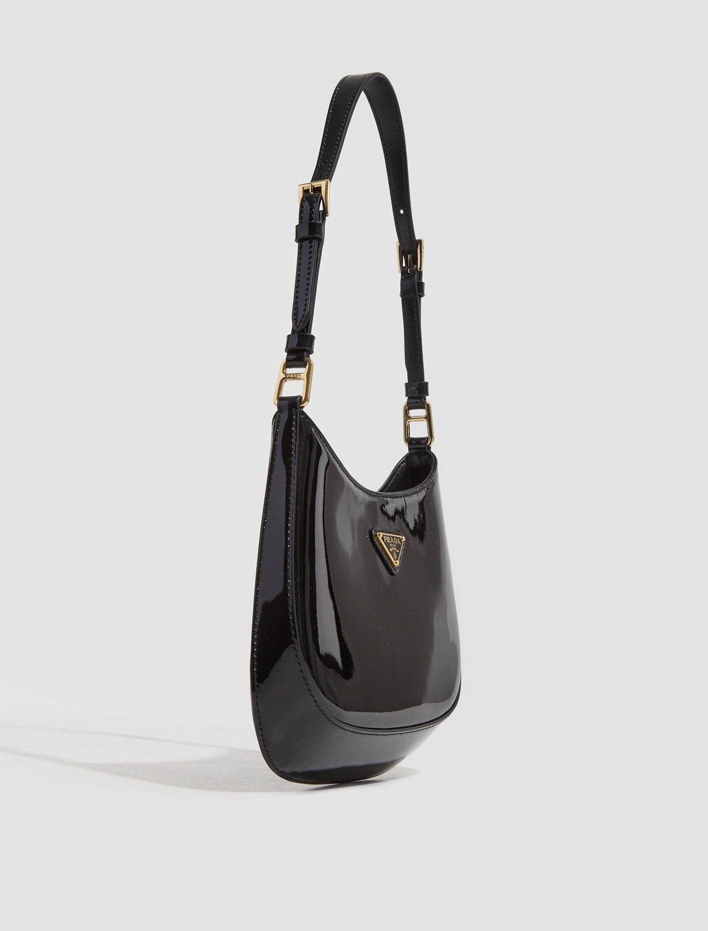 Prada Cleo Bag Prada Black Over The Shoulder Bag Prada Cleo Patent