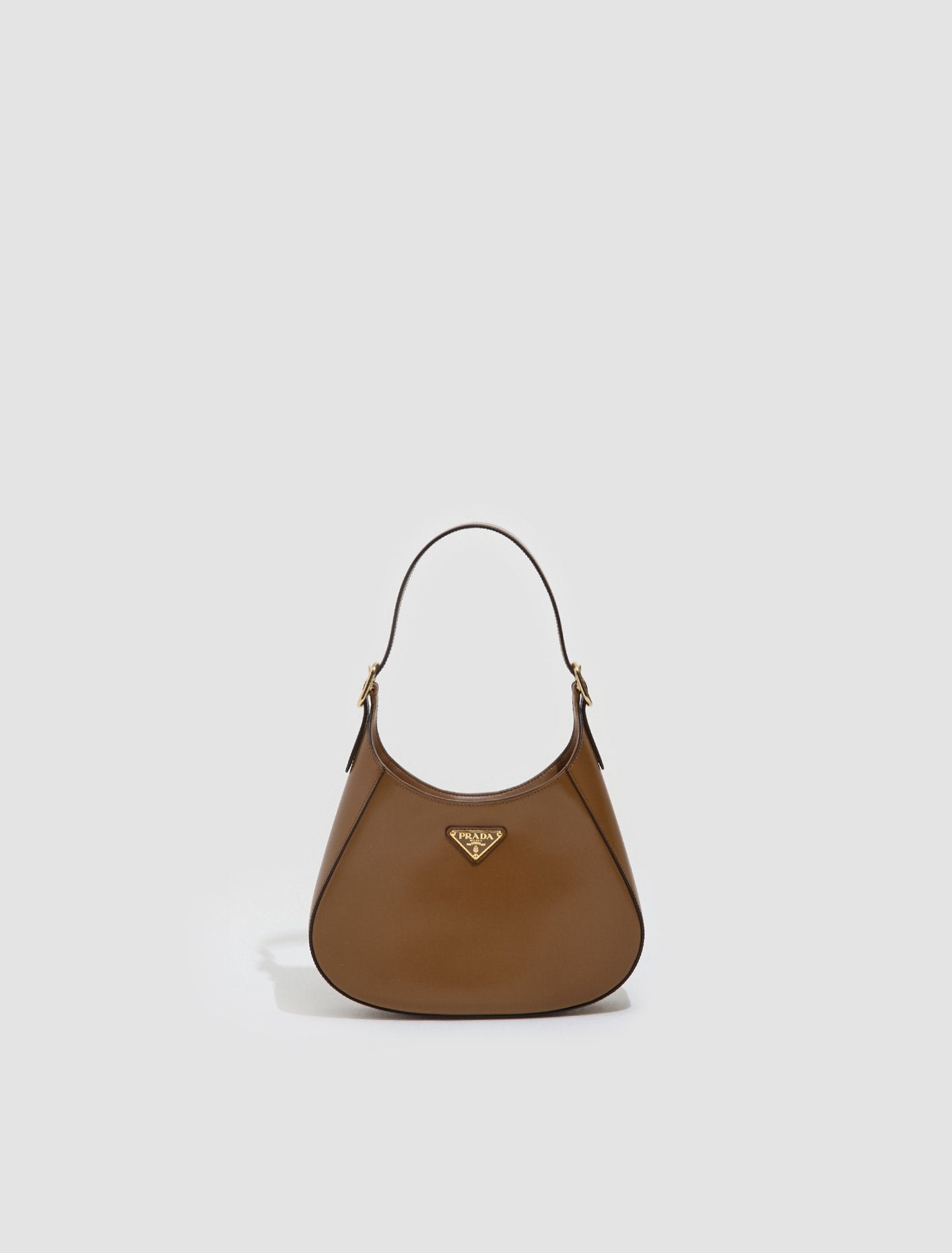 Leather Shoulder Bag in Cinnamon