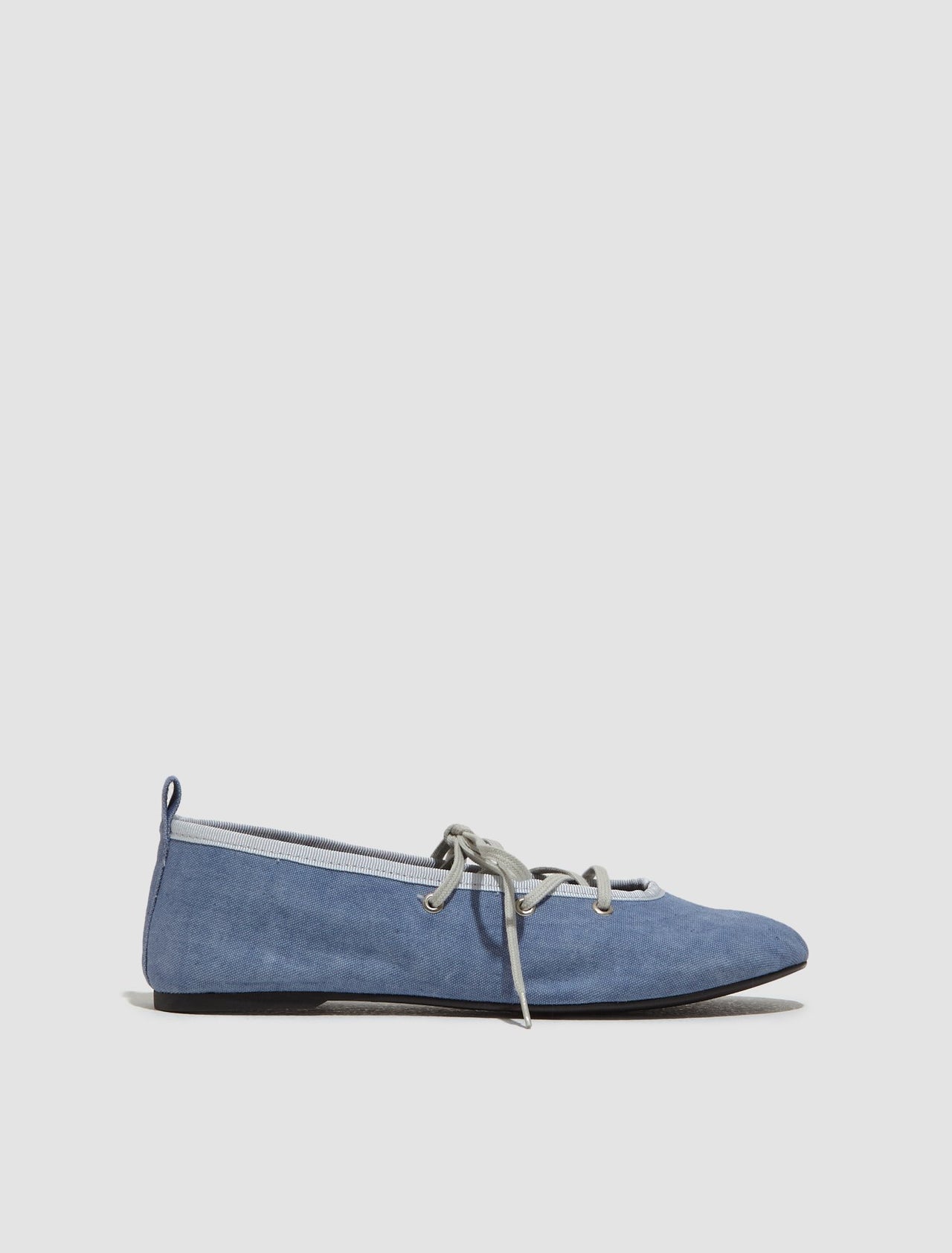 Pina Lace-Up Ballerina in Blue