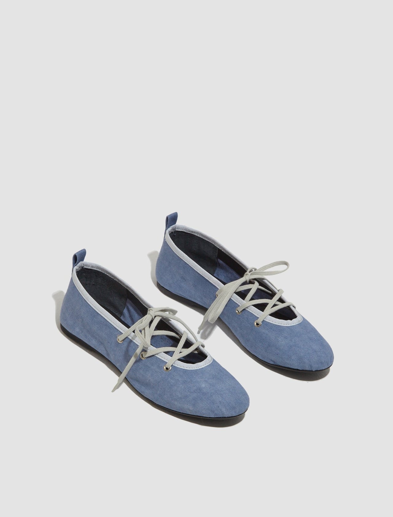 Pina Lace-Up Ballerina in Blue