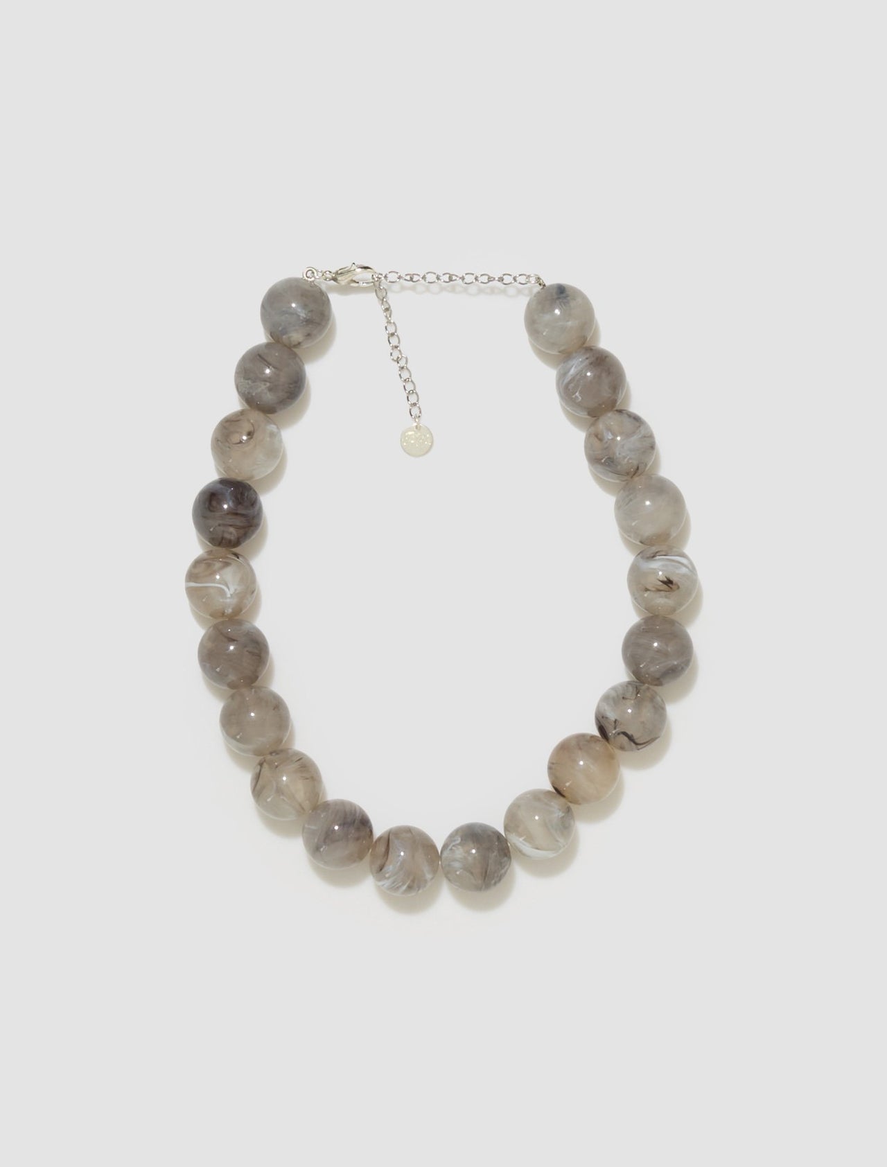 Corbetti Beaded Necklace in Grey