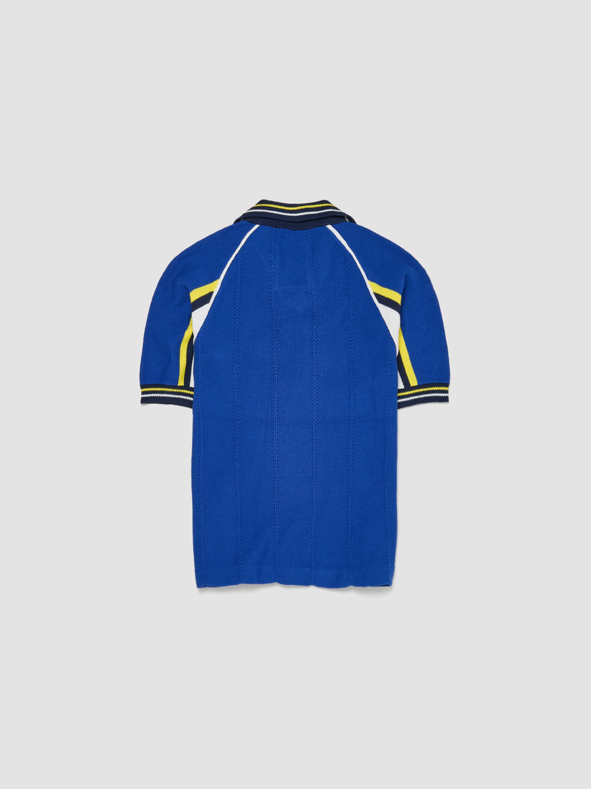 Knitting Soccer Jersey in Blue