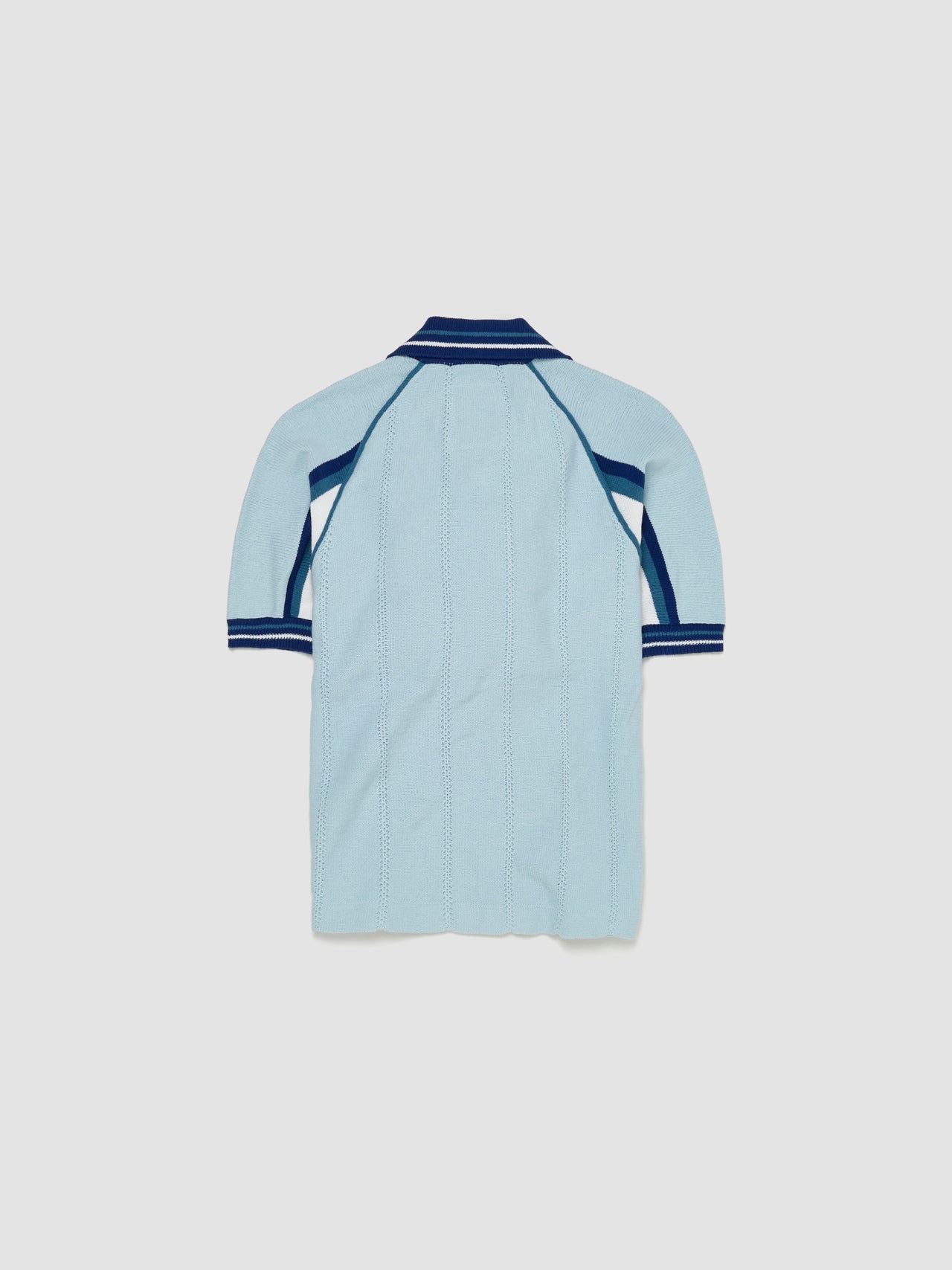 Knitting Soccer Jersey in Light Blue