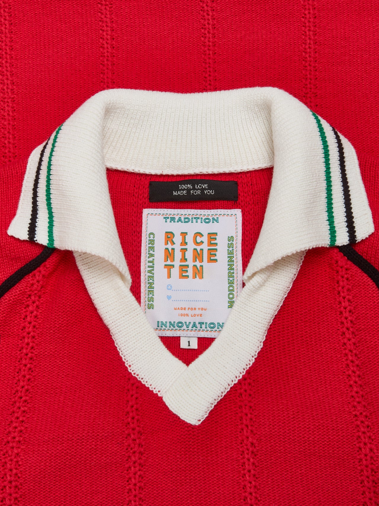 Knitting Soccer Jersey in Red