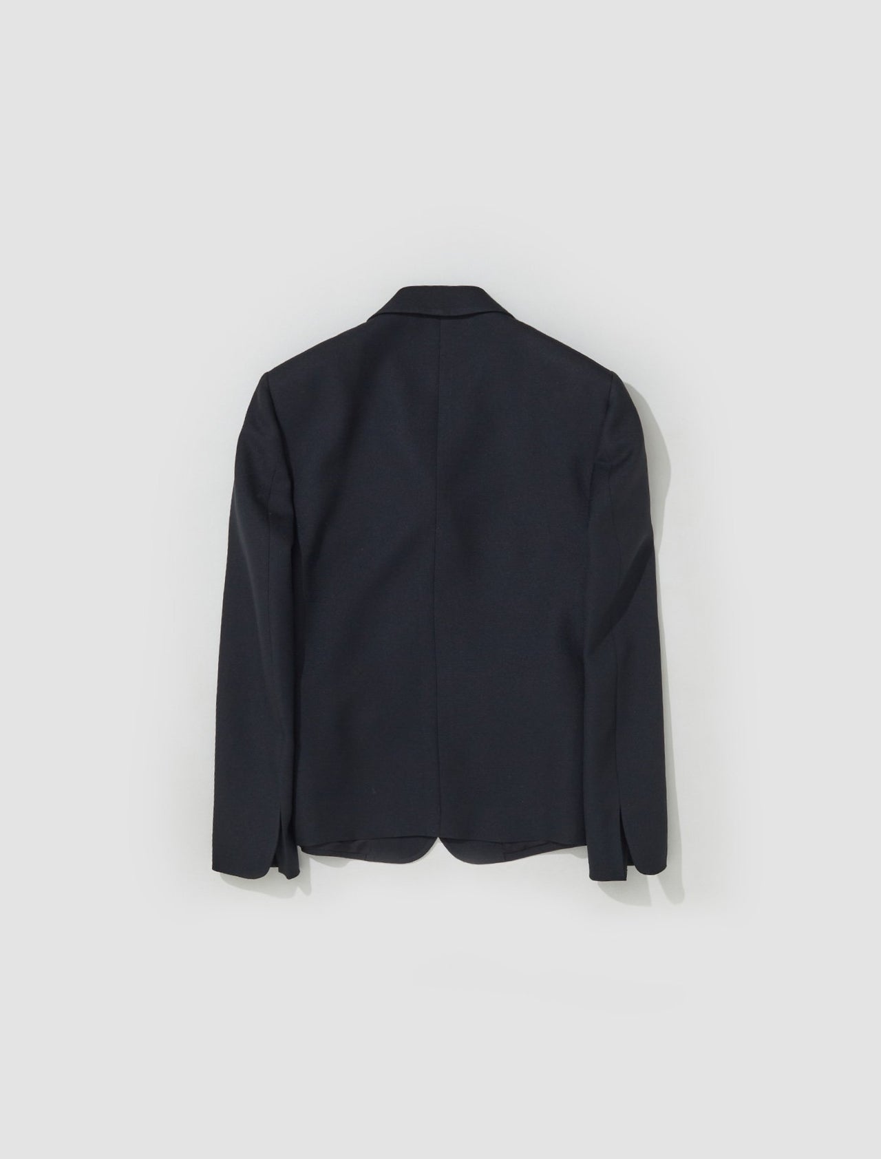 Woven Buttonless Blazer in Black