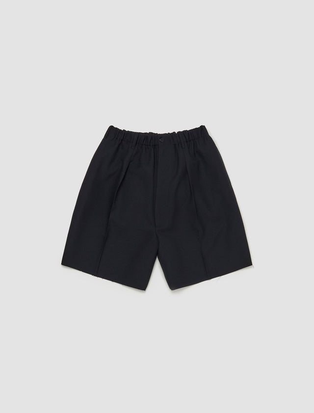 Worker Low Crotch Short Trousers in Black