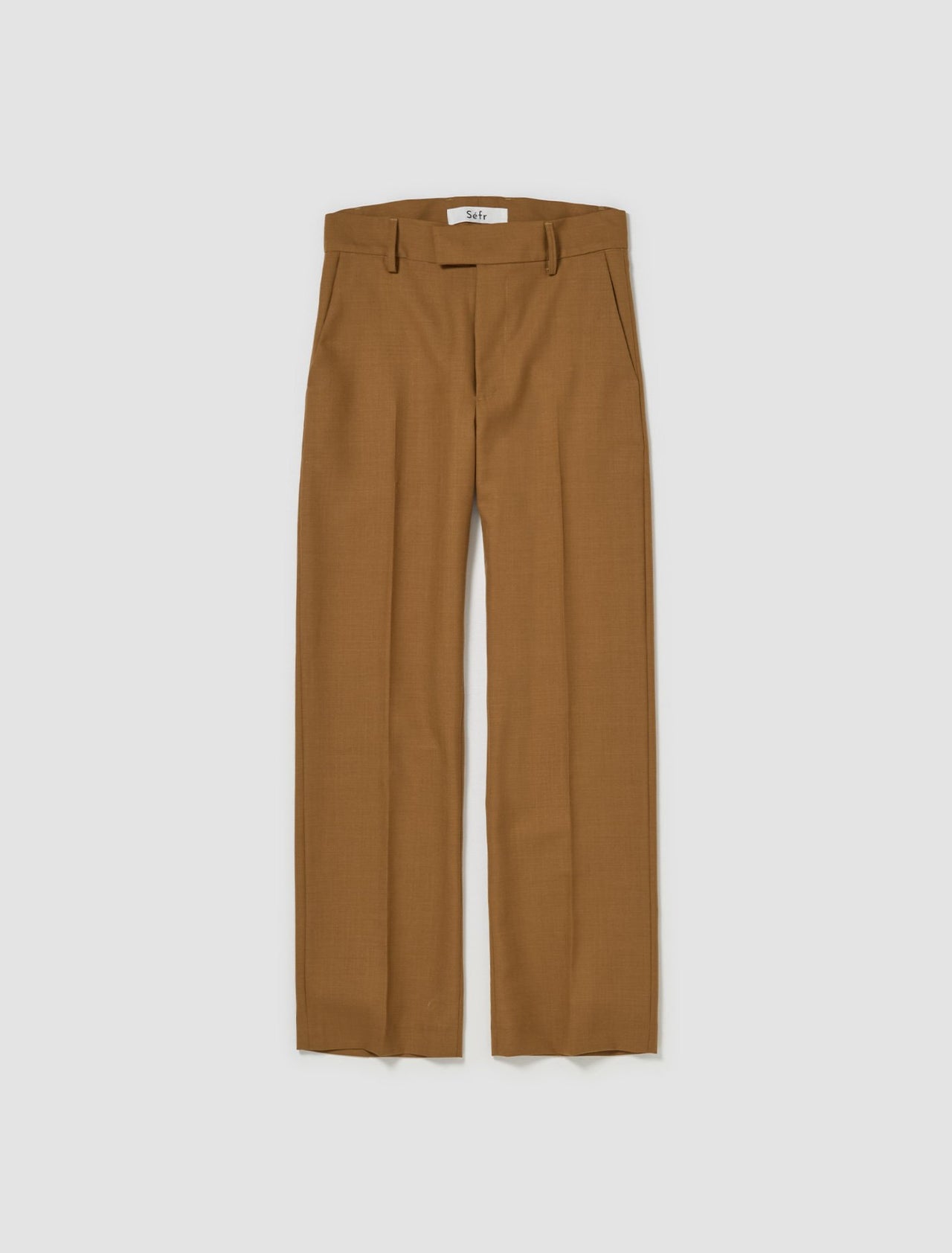 Mike Suit Trousers in Dark Sand