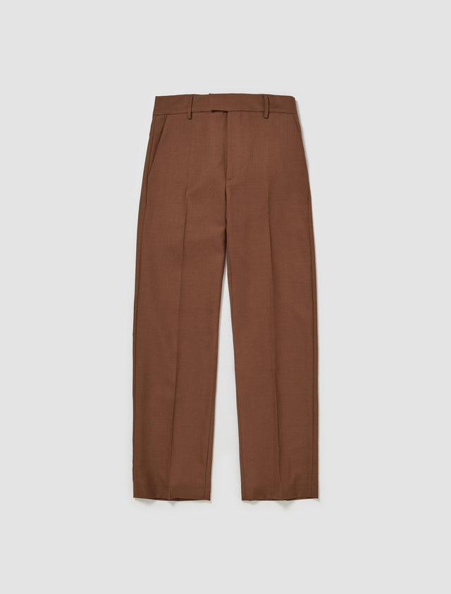 Mike Suit Trousers in Mid Brown Wool
