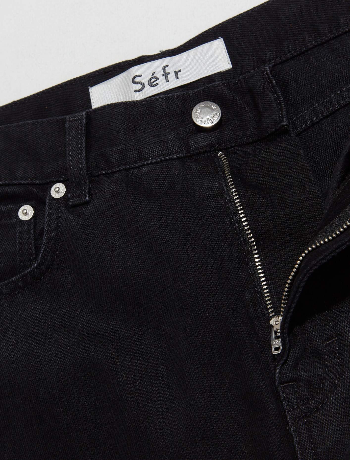 Wide Cut Jeans in Black Wash