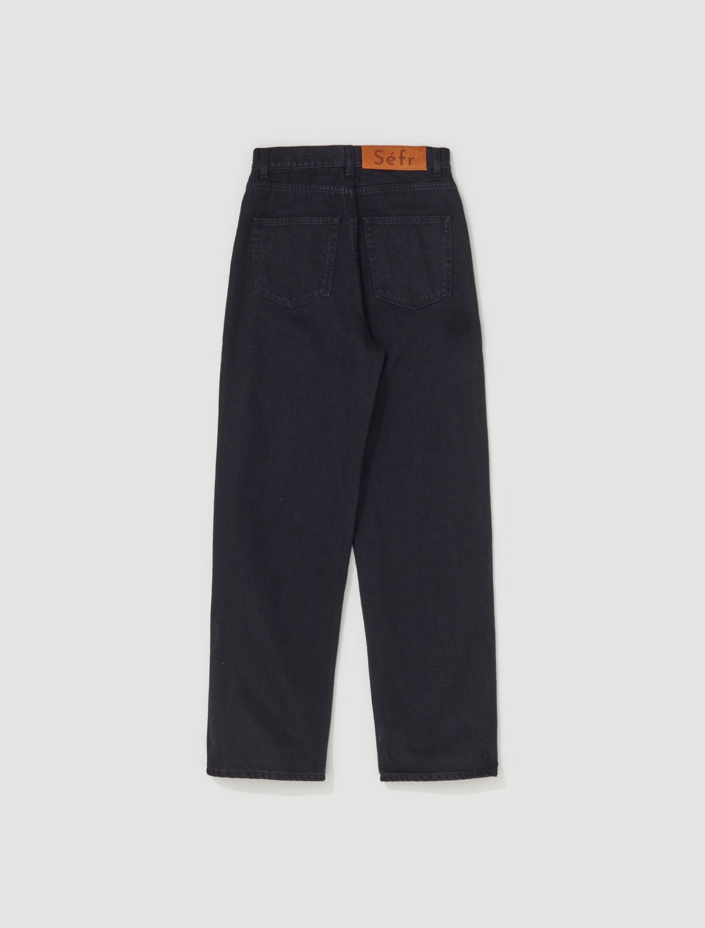 Wide Cut Jeans in Black Wash