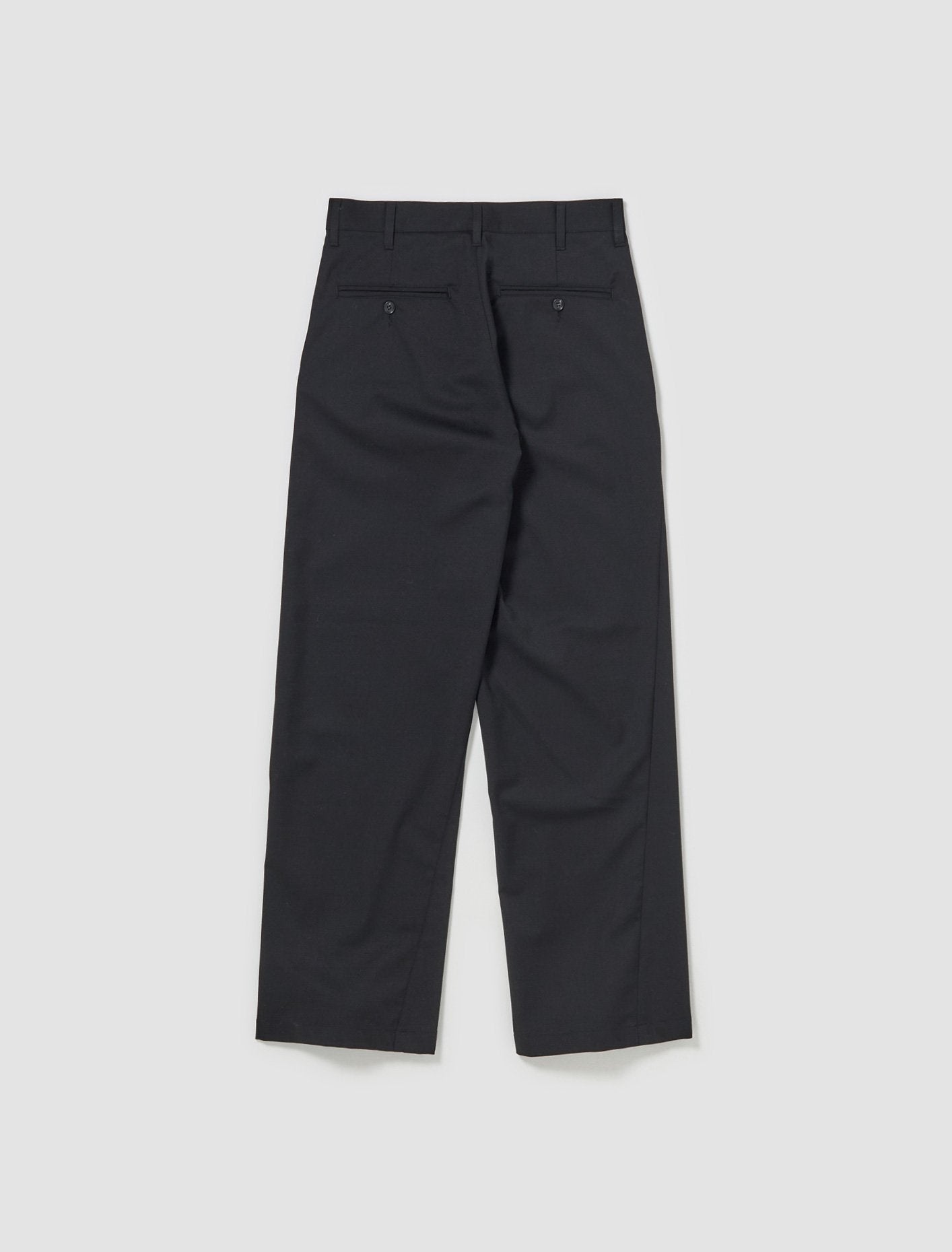 Wide Twist Trousers in Black