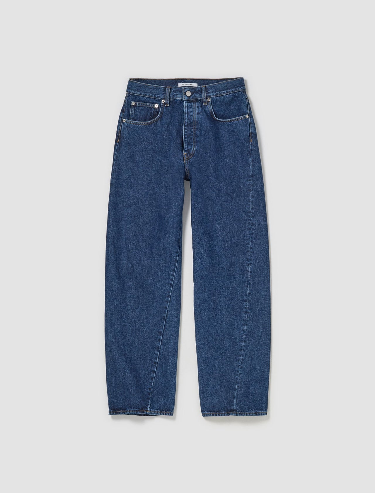 Wide Twist Jeans in Rinse Blue