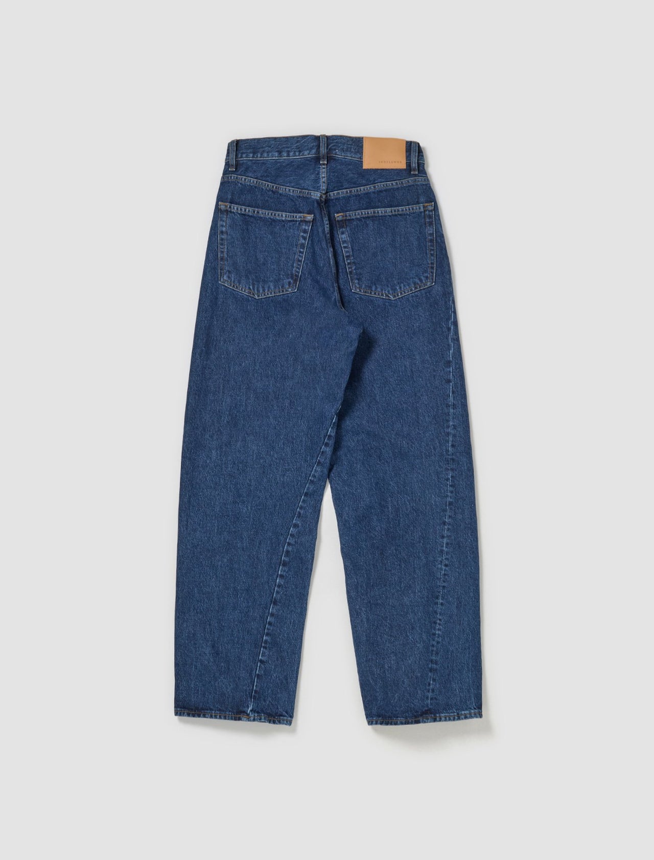 Wide Twist Jeans in Rinse Blue