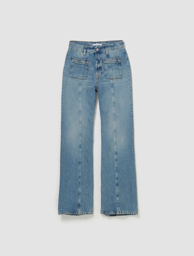 Flared Jeans in Light Blue Vintage
