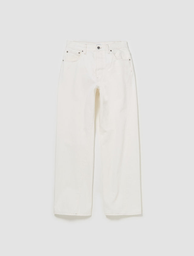 Wide Twist Jeans in Vintage White