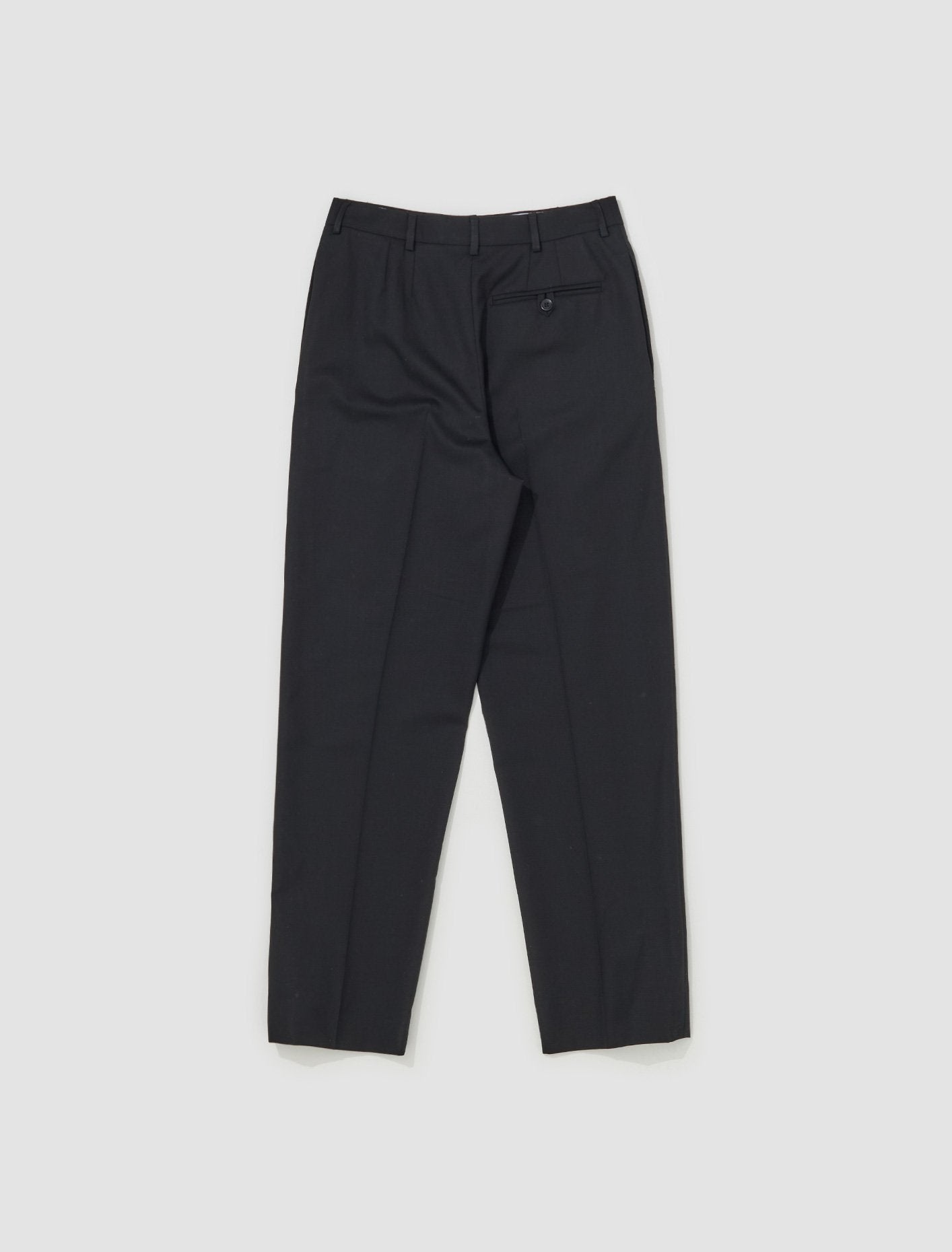 Straight Leg Trousers in Black