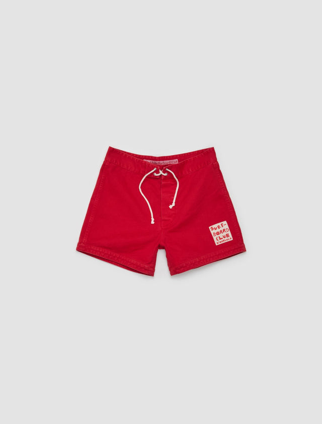 Cotton Shorts in Red