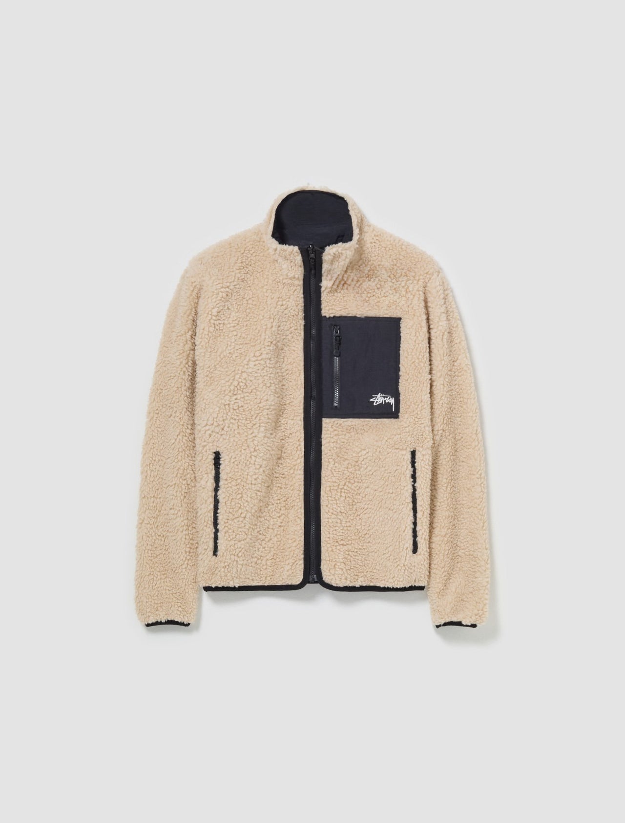 Sherpa Reversible Jacket in Beige