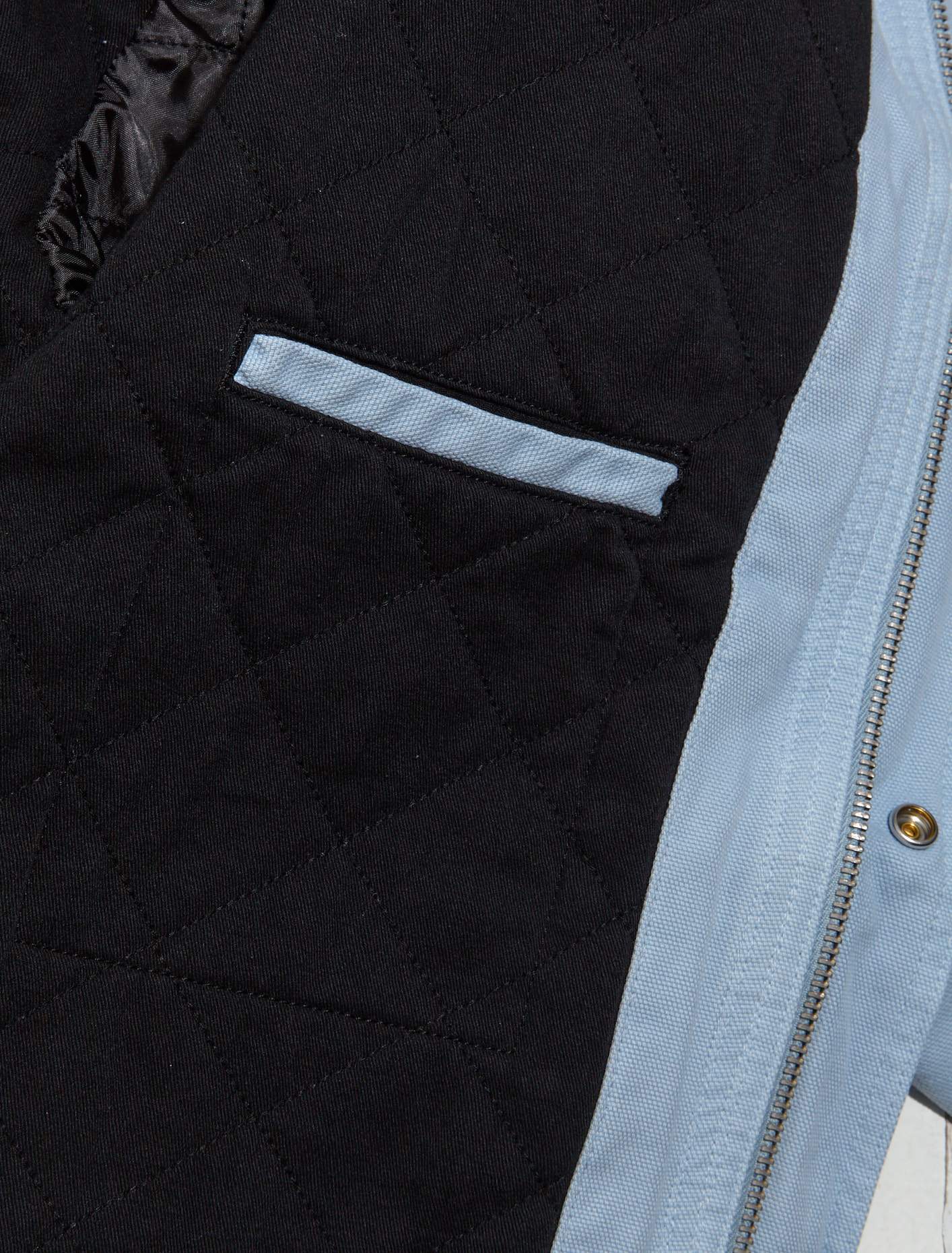 Washed Canvas Shop Jacket in Light Blue