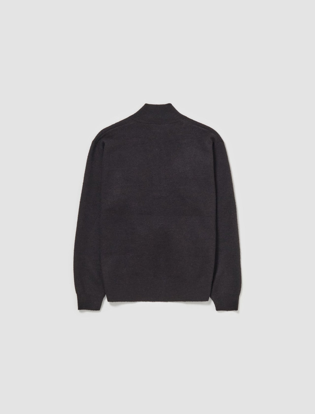 Half Zip Mock Neck Sweater in Black