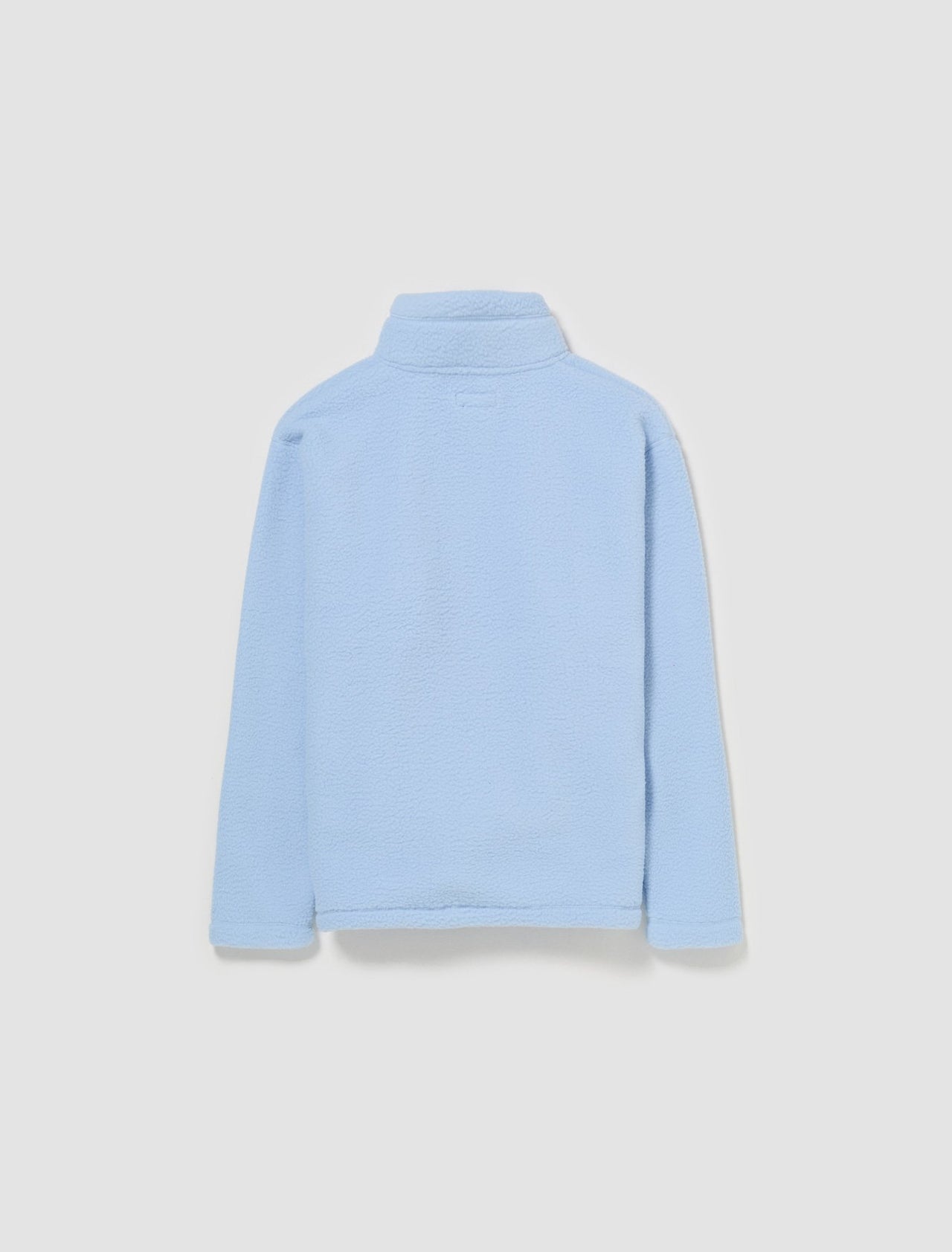 Half Zip Mock Neck Polar Fleece in Blue