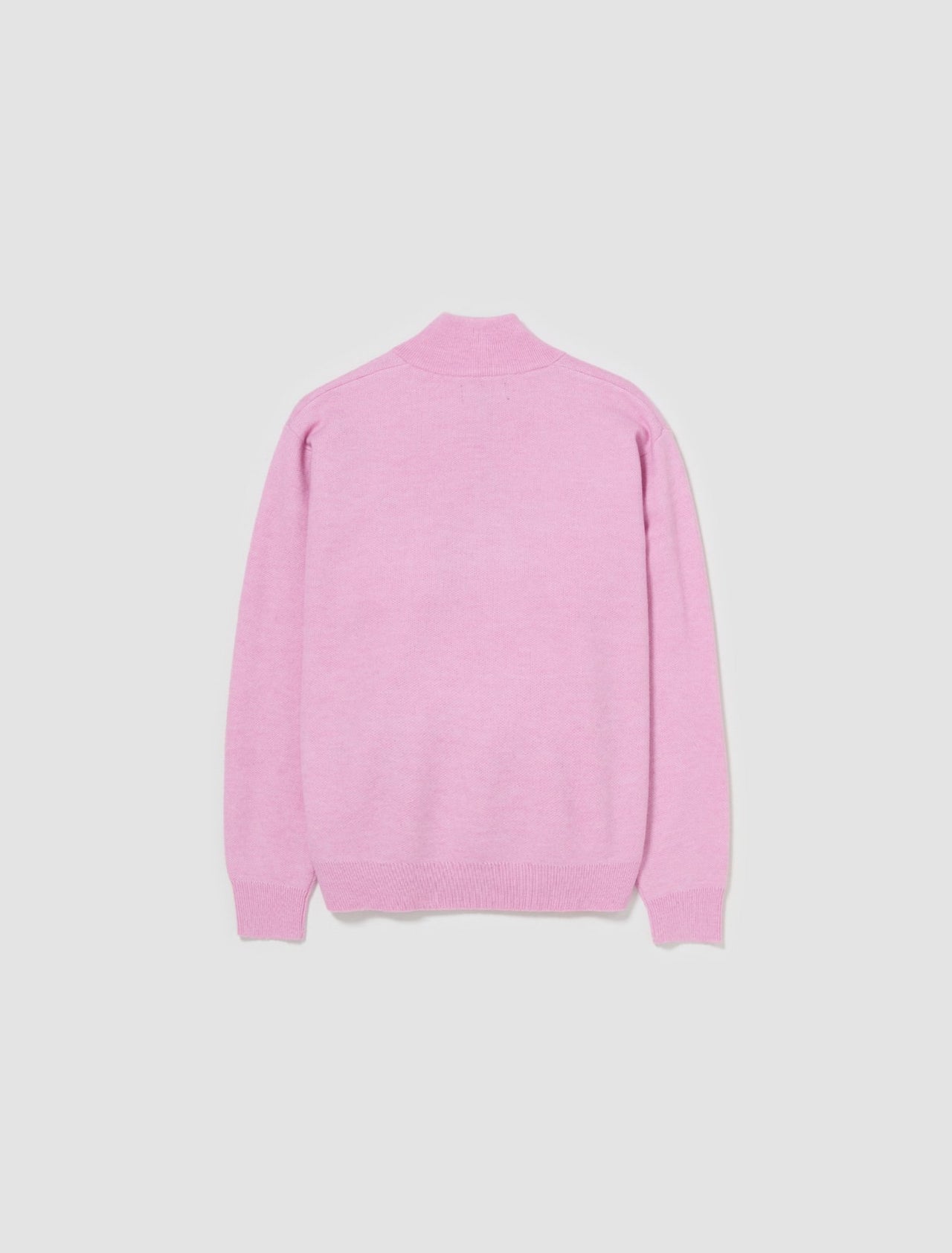 Half Zip Mock Neck Sweater in Pink