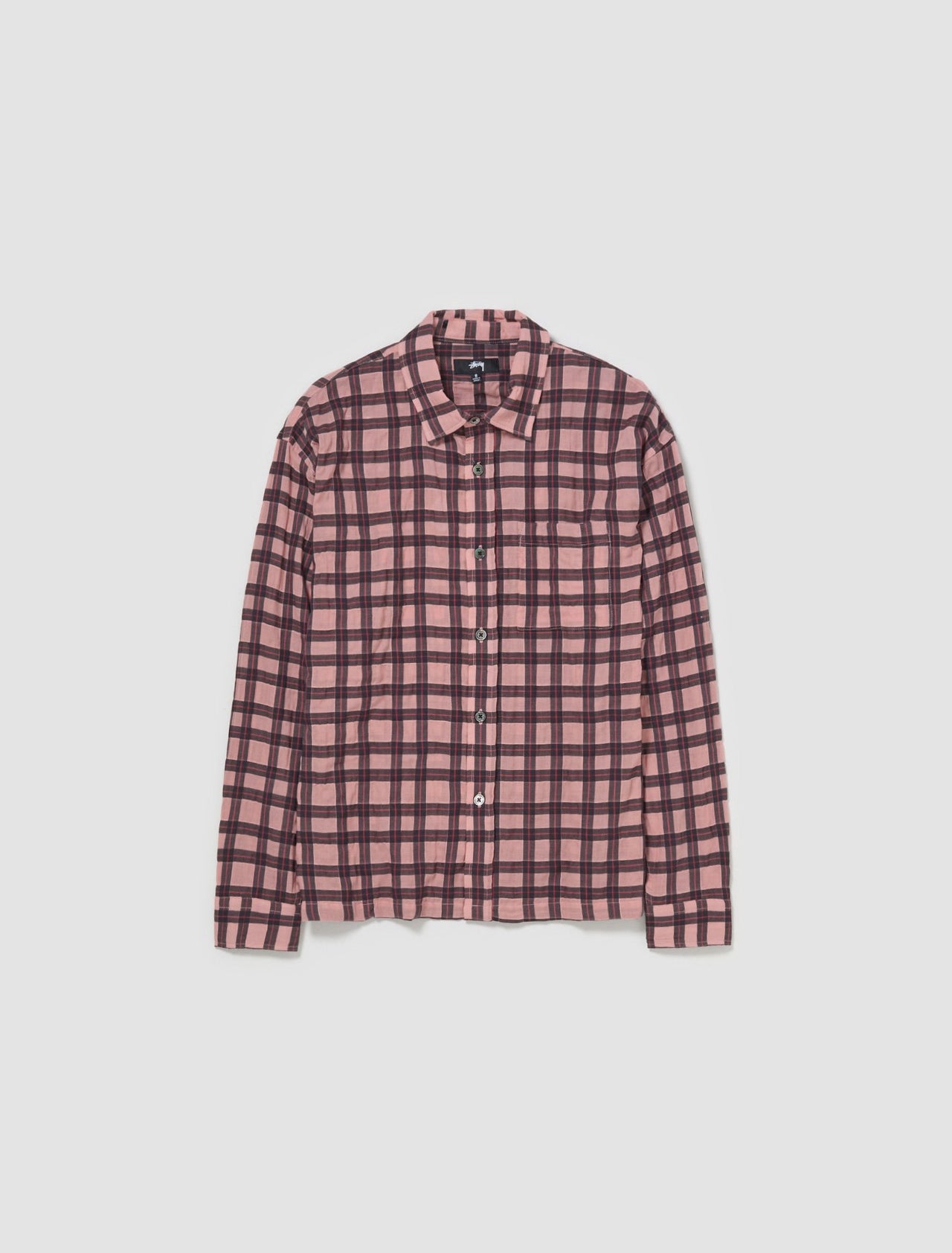 Sonoma Plaid Long Sleeve Shirt in Pink