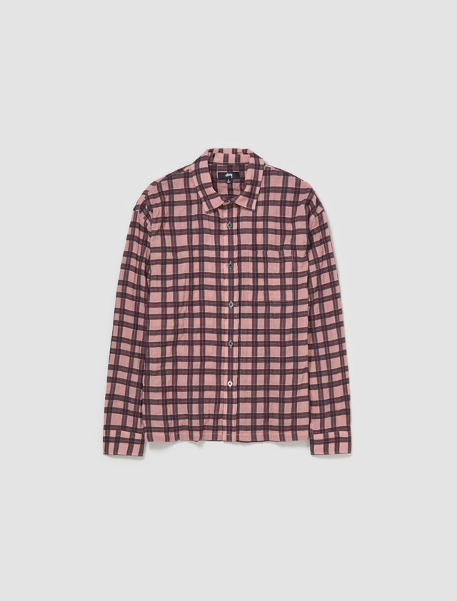 Sonoma Plaid Long Sleeve Shirt in Pink