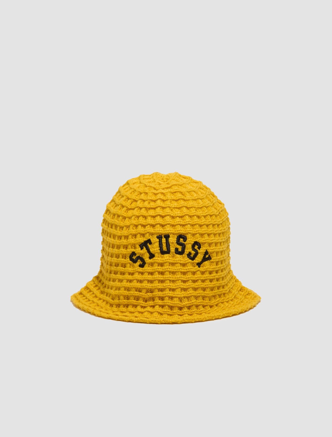 Waffle Knit Bucket Hat in Sunflower