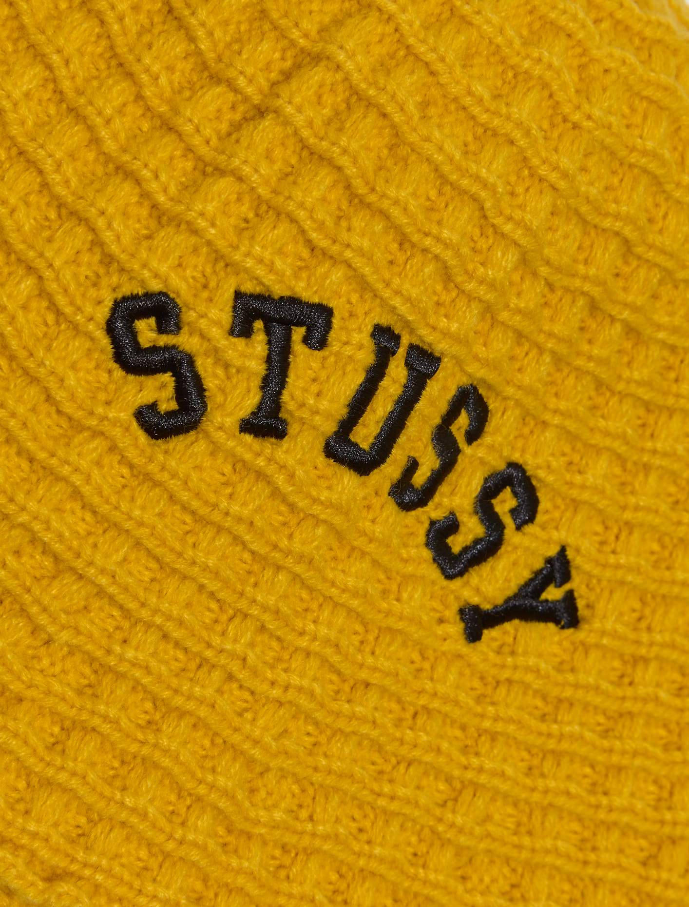 Waffle Knit Bucket Hat in Sunflower