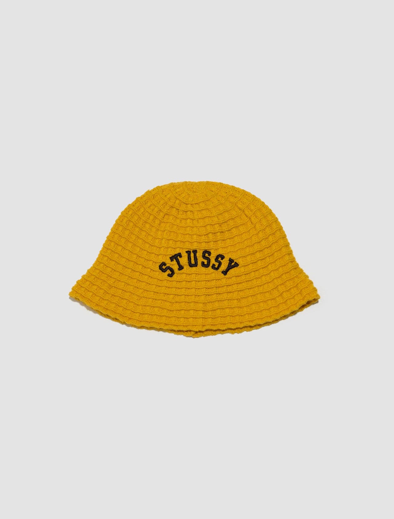 Waffle Knit Bucket Hat in Sunflower