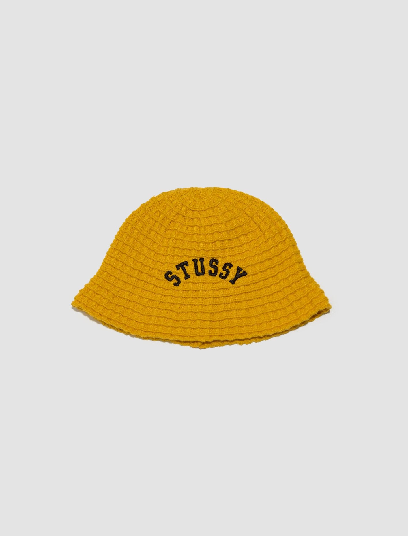 Waffle Knit Bucket Hat in Sunflower