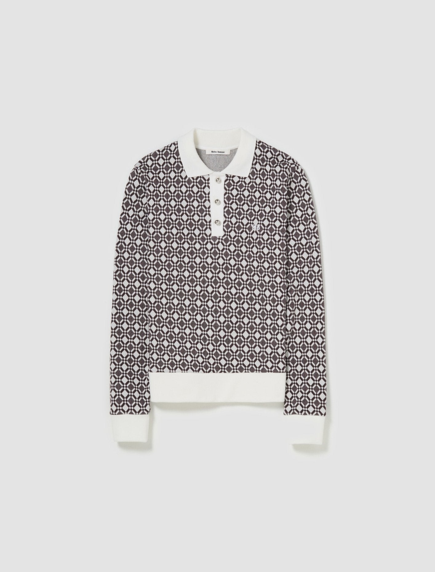 Selassie Pullover in Ivory & Dark Brown