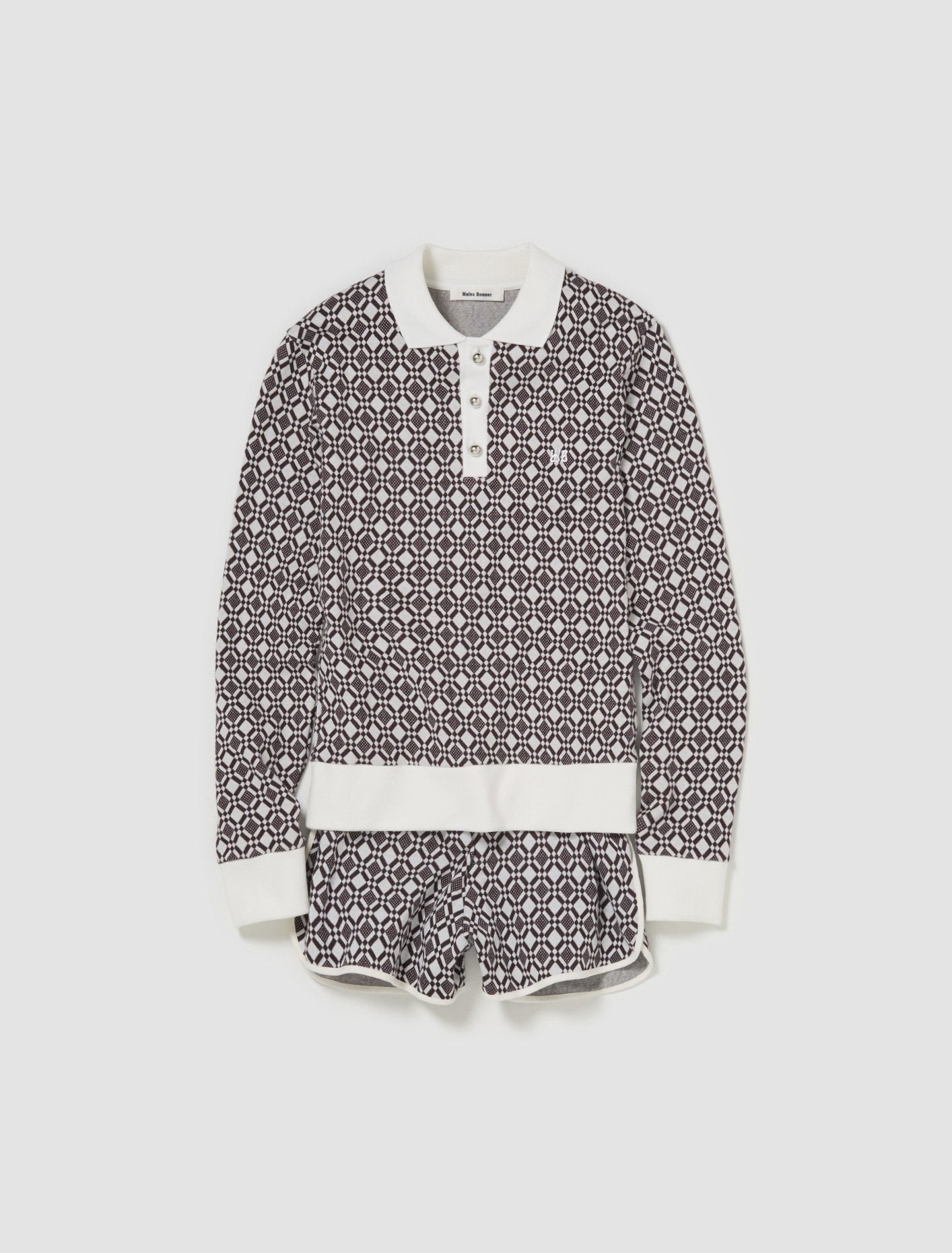 Selassie Pullover in Ivory & Dark Brown