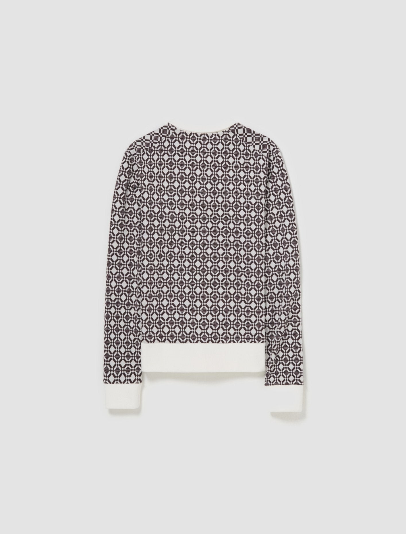 Selassie Pullover in Ivory & Dark Brown